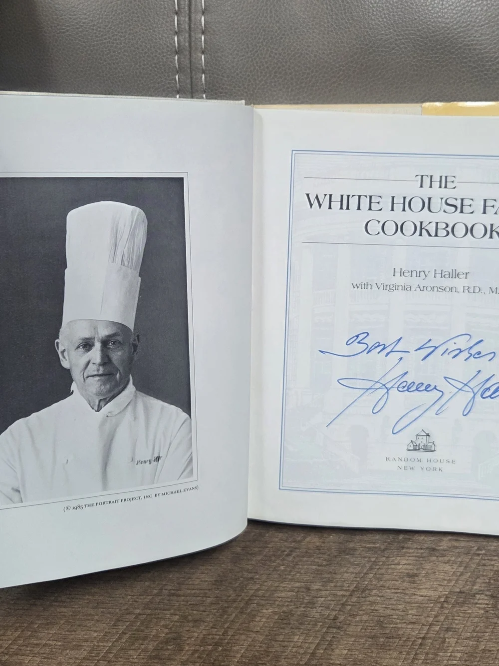 Signed First Edition: The White House Family Cookbook by Henry Haller ~ Bin 1H